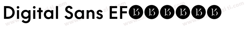 Digital Sans EF字体转换